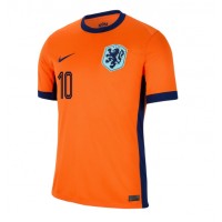 Niederlande Memphis Depay #10 Fußballbekleidung Heimtrikot EM 2024 Kurzarm